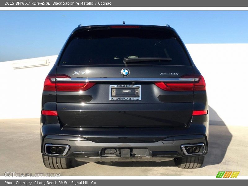 Black Sapphire Metallic / Cognac 2019 BMW X7 xDrive50i