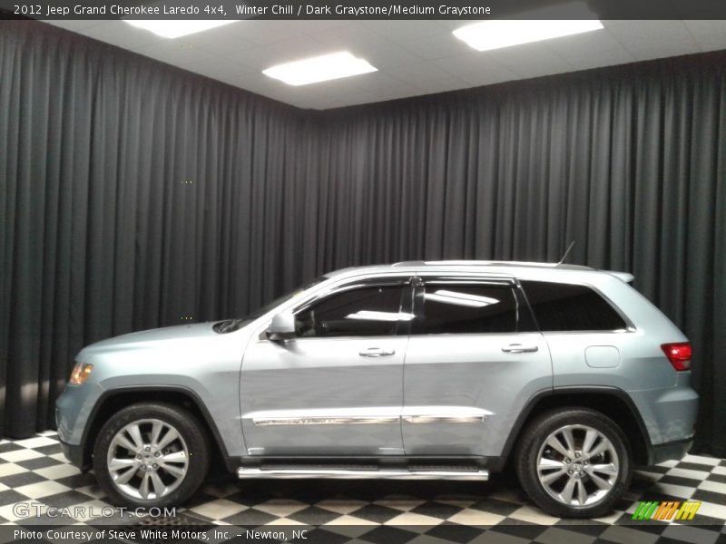 Winter Chill / Dark Graystone/Medium Graystone 2012 Jeep Grand Cherokee Laredo 4x4