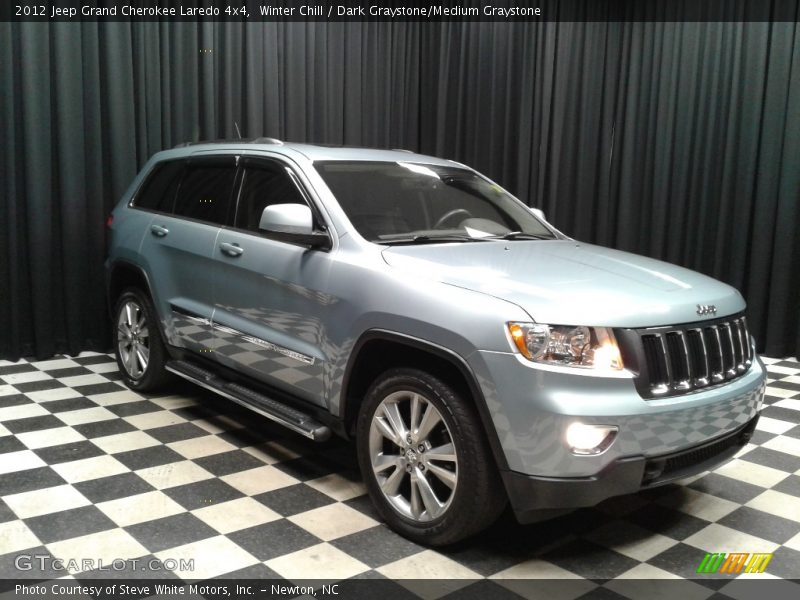 Winter Chill / Dark Graystone/Medium Graystone 2012 Jeep Grand Cherokee Laredo 4x4