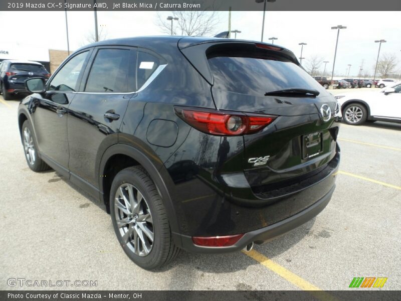 Jet Black Mica / Caturra Brown 2019 Mazda CX-5 Signature AWD