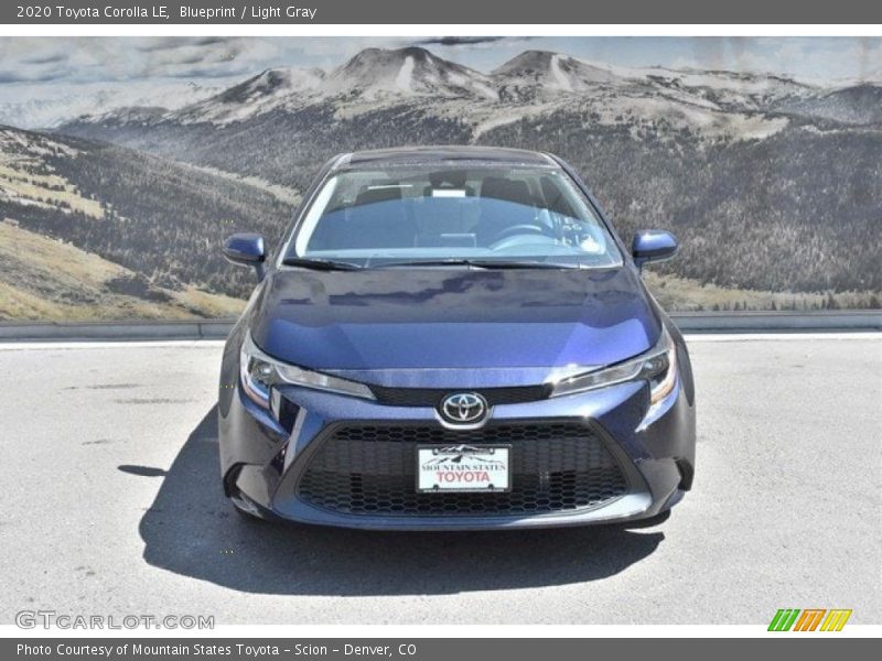Blueprint / Light Gray 2020 Toyota Corolla LE
