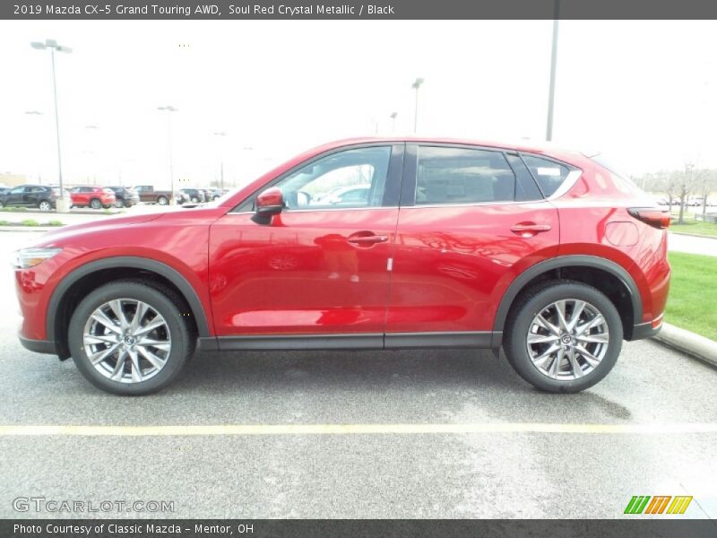 Soul Red Crystal Metallic / Black 2019 Mazda CX-5 Grand Touring AWD