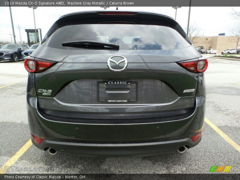 Machine Gray Metallic / Caturra Brown 2019 Mazda CX-5 Signature AWD