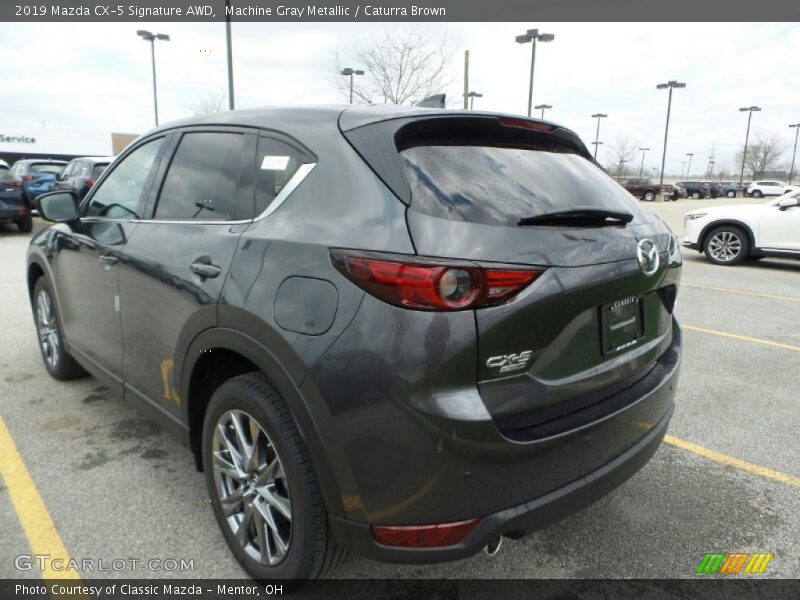 Machine Gray Metallic / Caturra Brown 2019 Mazda CX-5 Signature AWD