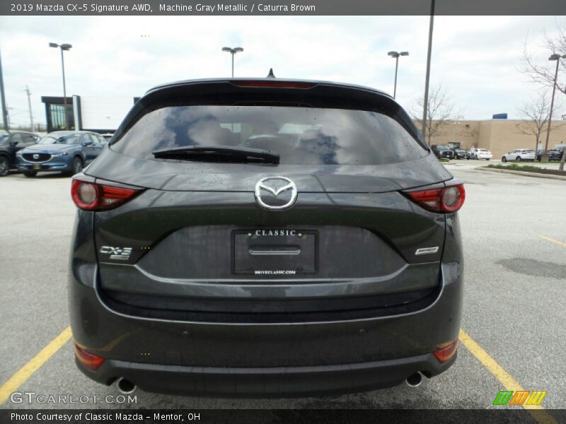 Machine Gray Metallic / Caturra Brown 2019 Mazda CX-5 Signature AWD