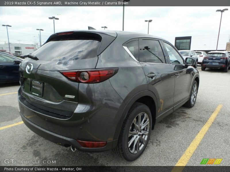 Machine Gray Metallic / Caturra Brown 2019 Mazda CX-5 Signature AWD