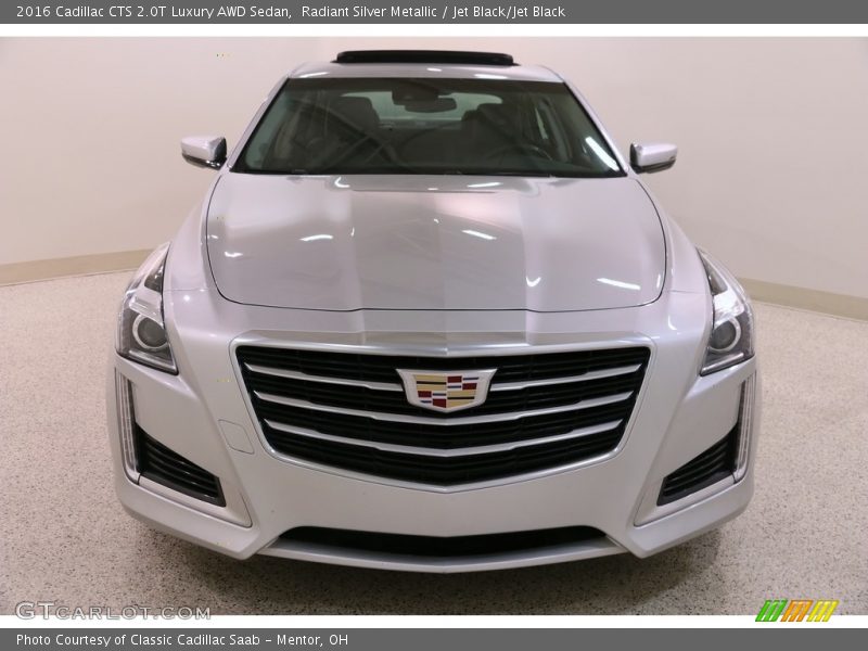 Radiant Silver Metallic / Jet Black/Jet Black 2016 Cadillac CTS 2.0T Luxury AWD Sedan