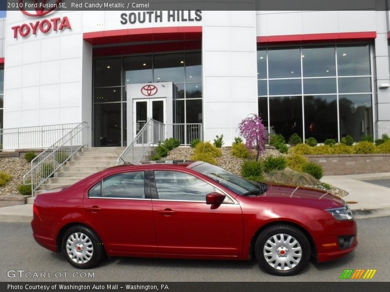 Red Candy Metallic / Camel 2010 Ford Fusion SE