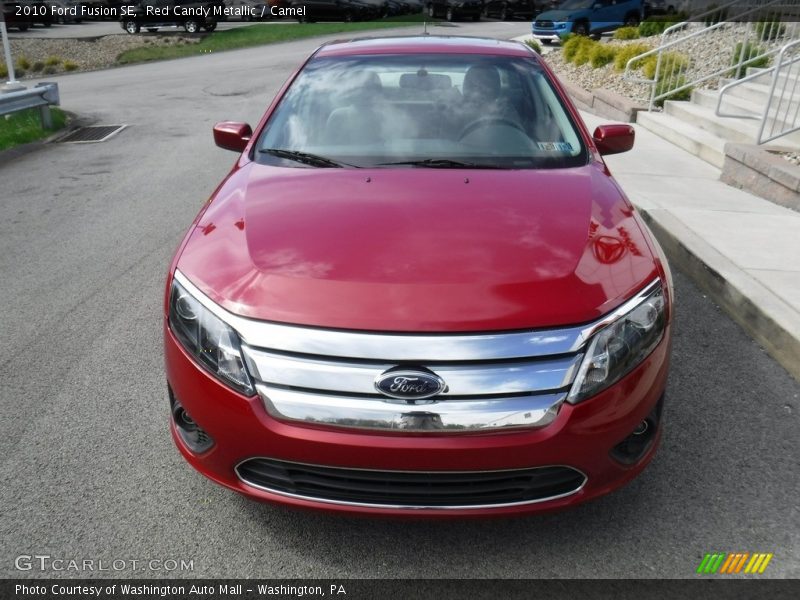 Red Candy Metallic / Camel 2010 Ford Fusion SE