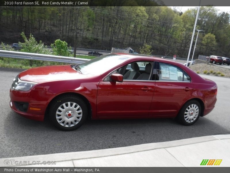 Red Candy Metallic / Camel 2010 Ford Fusion SE
