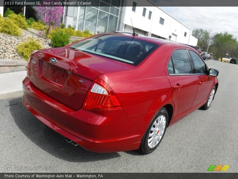 Red Candy Metallic / Camel 2010 Ford Fusion SE