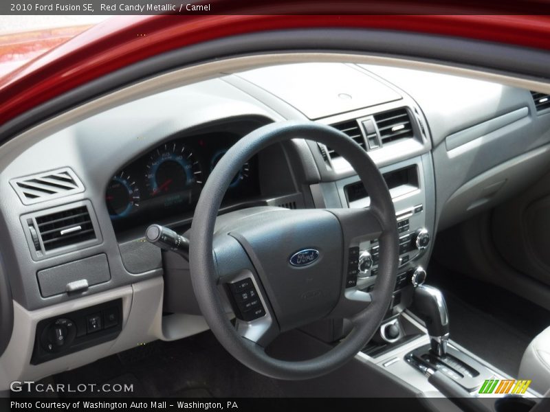 Red Candy Metallic / Camel 2010 Ford Fusion SE