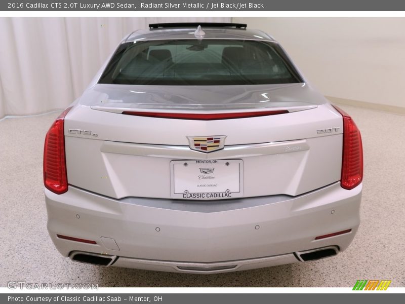 Radiant Silver Metallic / Jet Black/Jet Black 2016 Cadillac CTS 2.0T Luxury AWD Sedan