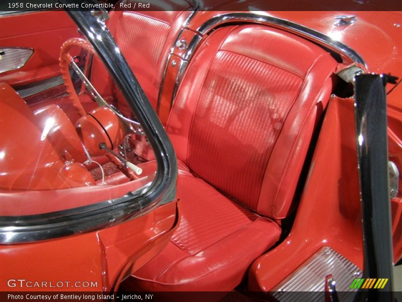 Red / Red 1958 Chevrolet Corvette Convertible