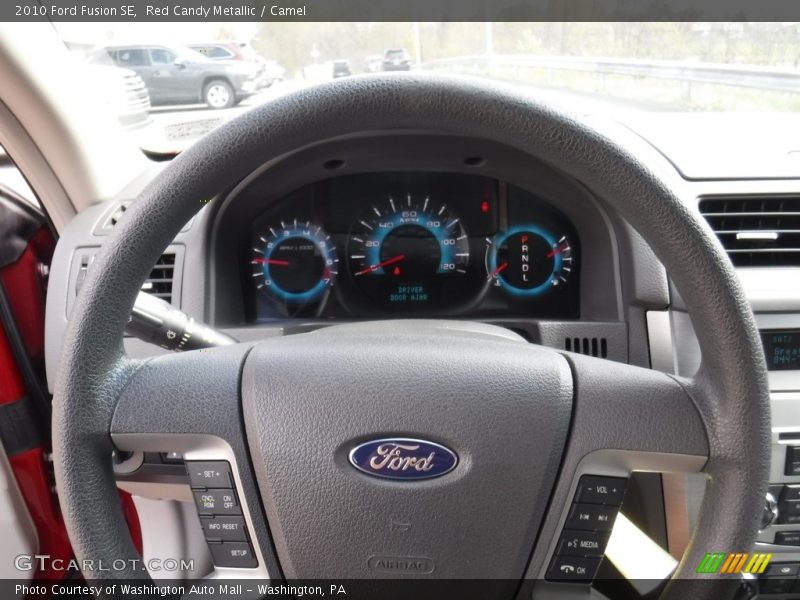 Red Candy Metallic / Camel 2010 Ford Fusion SE