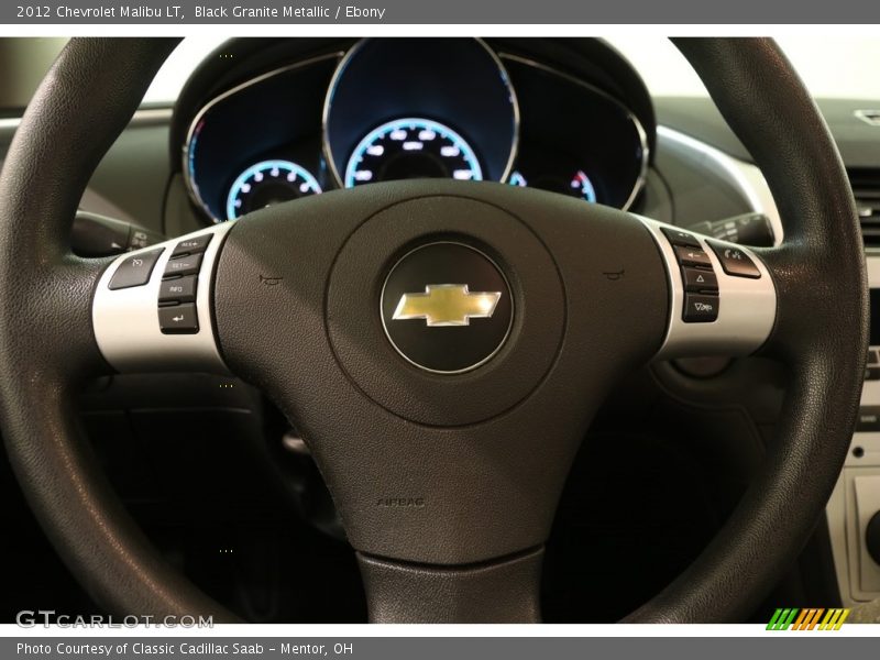 Black Granite Metallic / Ebony 2012 Chevrolet Malibu LT