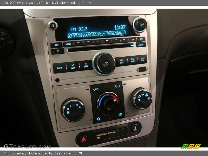 Black Granite Metallic / Ebony 2012 Chevrolet Malibu LT