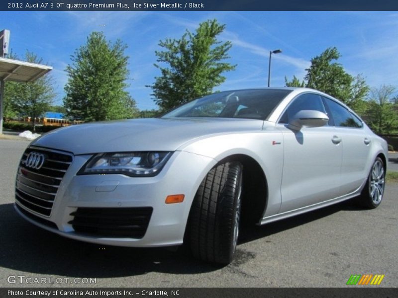 Ice Silver Metallic / Black 2012 Audi A7 3.0T quattro Premium Plus