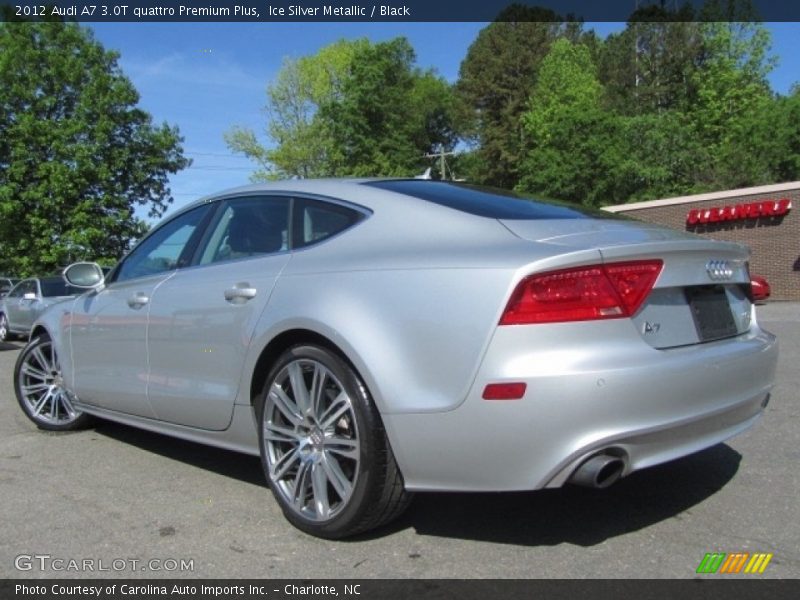 Ice Silver Metallic / Black 2012 Audi A7 3.0T quattro Premium Plus
