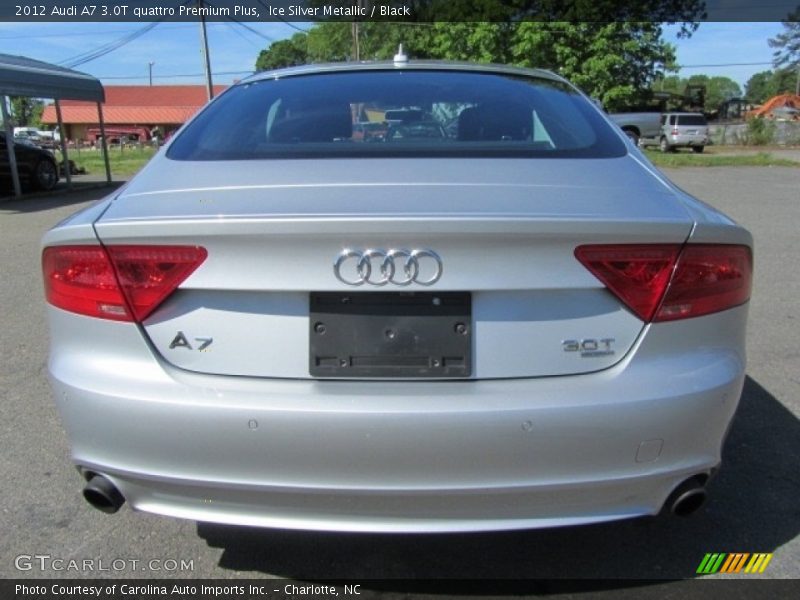 Ice Silver Metallic / Black 2012 Audi A7 3.0T quattro Premium Plus