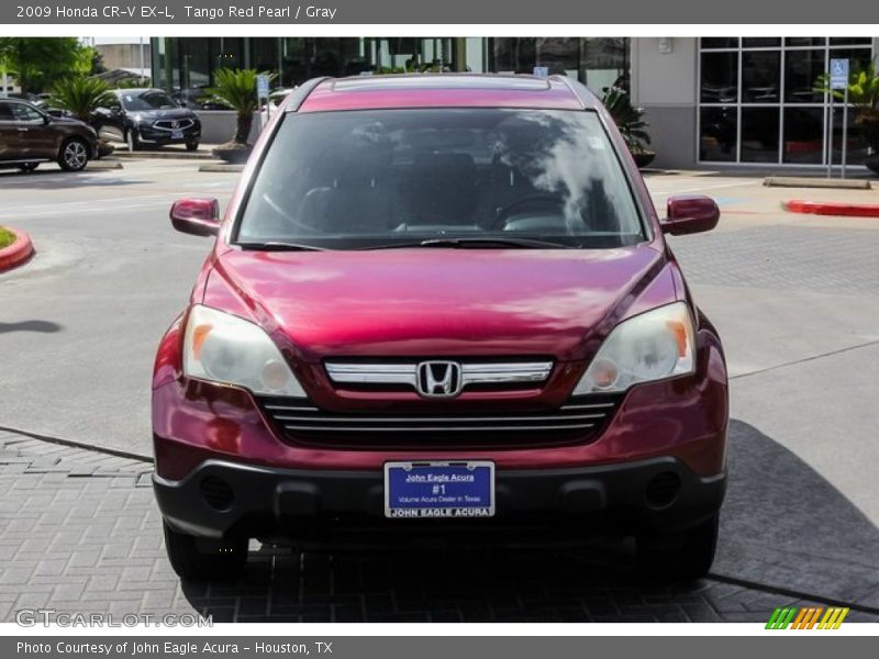 Tango Red Pearl / Gray 2009 Honda CR-V EX-L