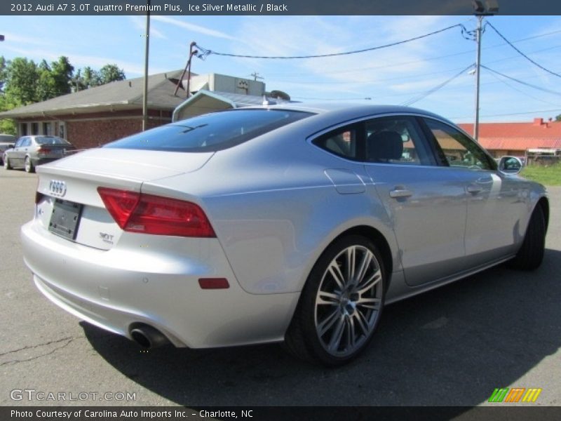 Ice Silver Metallic / Black 2012 Audi A7 3.0T quattro Premium Plus