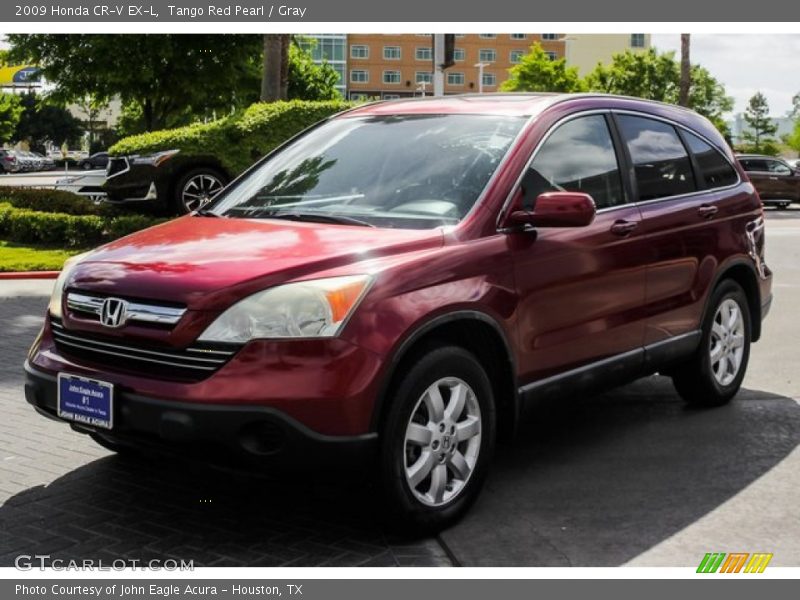 Tango Red Pearl / Gray 2009 Honda CR-V EX-L