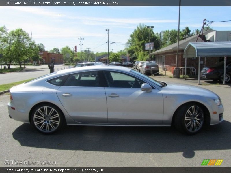 Ice Silver Metallic / Black 2012 Audi A7 3.0T quattro Premium Plus