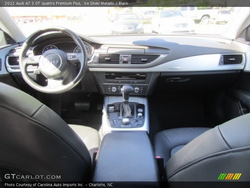 Ice Silver Metallic / Black 2012 Audi A7 3.0T quattro Premium Plus