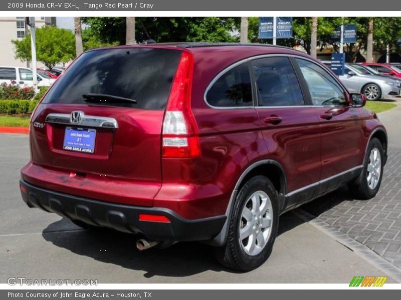 Tango Red Pearl / Gray 2009 Honda CR-V EX-L