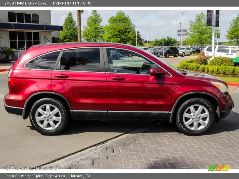 Tango Red Pearl / Gray 2009 Honda CR-V EX-L