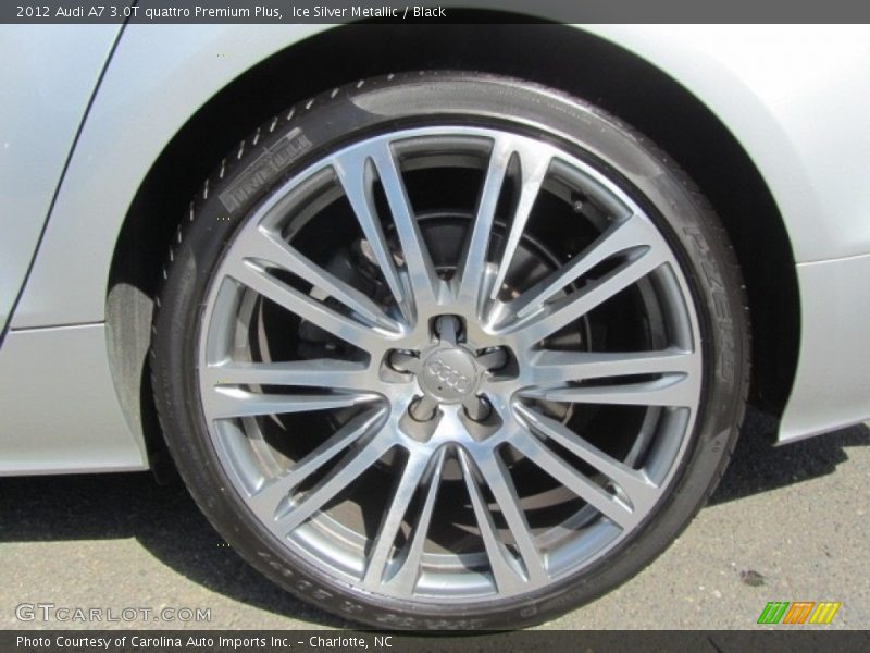 Ice Silver Metallic / Black 2012 Audi A7 3.0T quattro Premium Plus