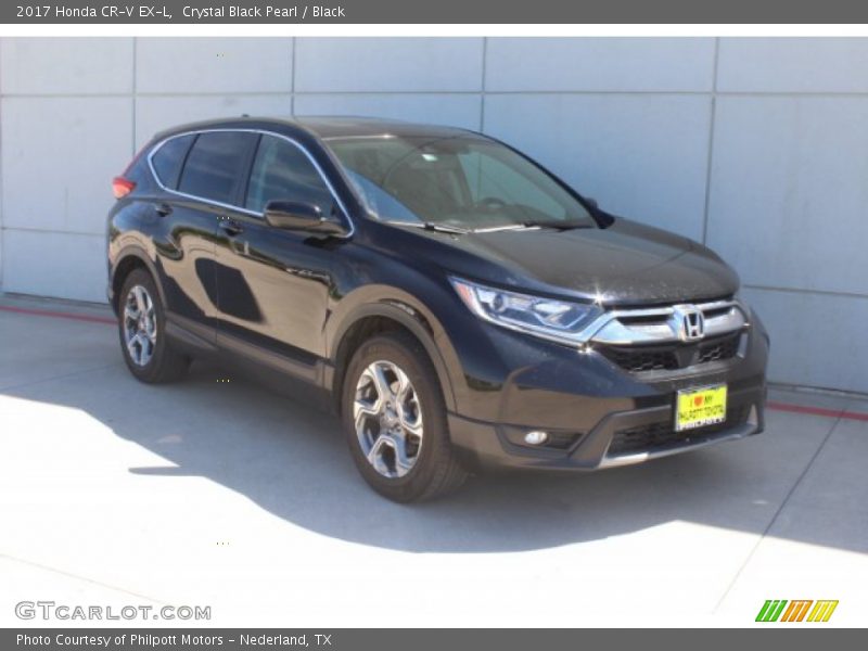 Crystal Black Pearl / Black 2017 Honda CR-V EX-L