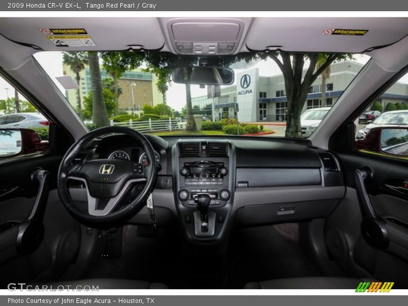 Tango Red Pearl / Gray 2009 Honda CR-V EX-L