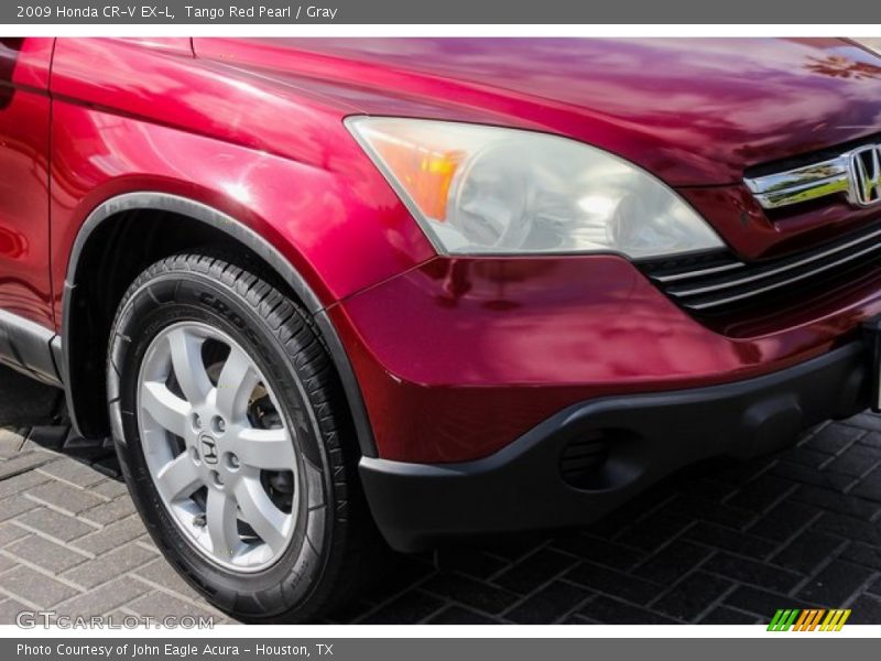 Tango Red Pearl / Gray 2009 Honda CR-V EX-L