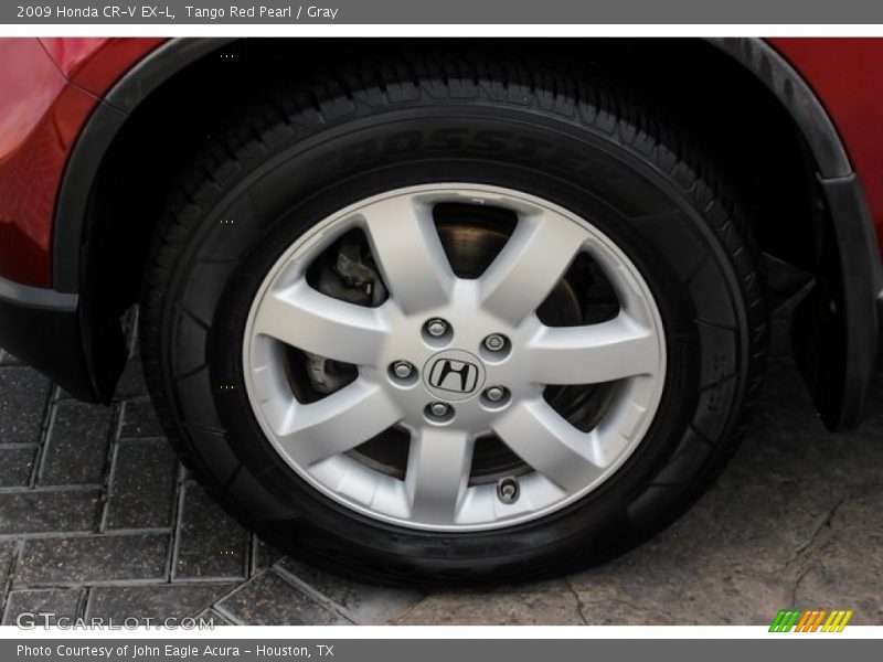 Tango Red Pearl / Gray 2009 Honda CR-V EX-L
