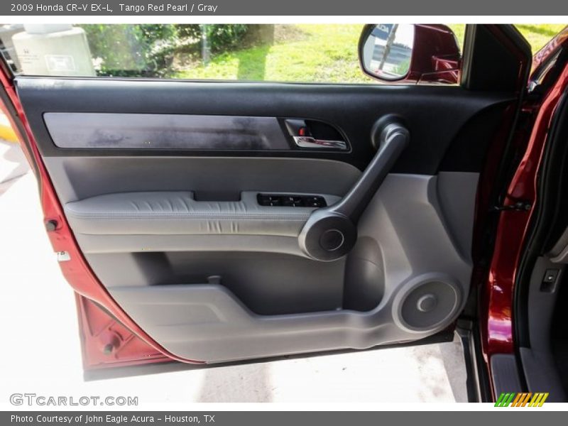 Tango Red Pearl / Gray 2009 Honda CR-V EX-L