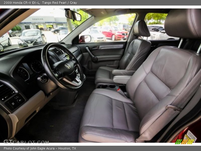 Tango Red Pearl / Gray 2009 Honda CR-V EX-L