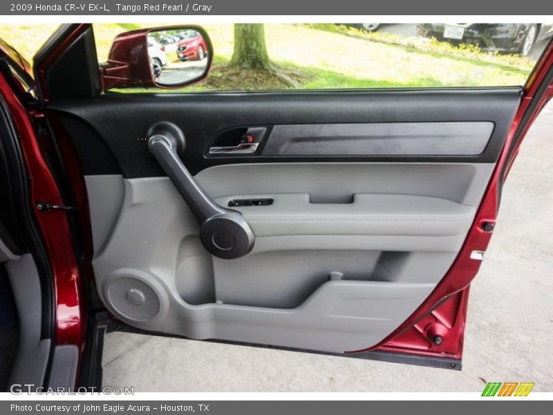 Tango Red Pearl / Gray 2009 Honda CR-V EX-L
