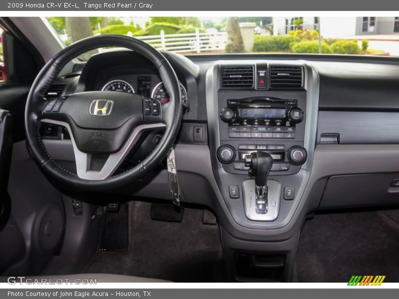 Tango Red Pearl / Gray 2009 Honda CR-V EX-L