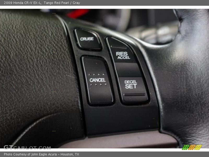 Tango Red Pearl / Gray 2009 Honda CR-V EX-L