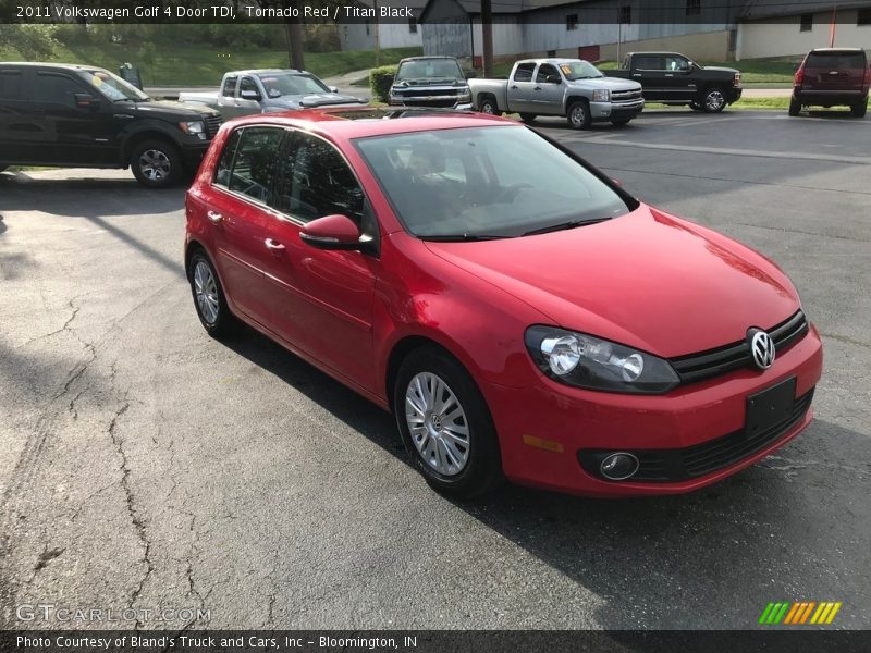 Tornado Red / Titan Black 2011 Volkswagen Golf 4 Door TDI