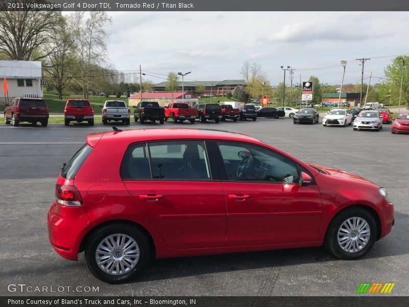 Tornado Red / Titan Black 2011 Volkswagen Golf 4 Door TDI