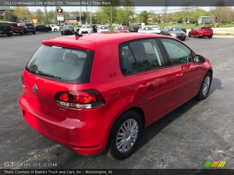 Tornado Red / Titan Black 2011 Volkswagen Golf 4 Door TDI