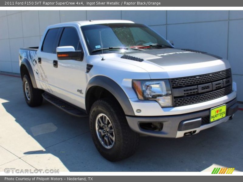 Ingot Silver Metallic / Raptor Black/Orange 2011 Ford F150 SVT Raptor SuperCrew 4x4