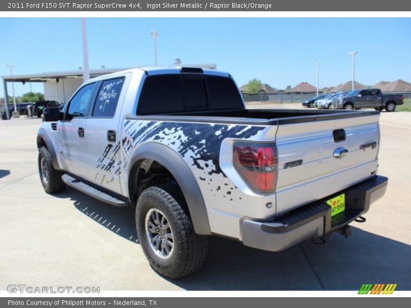 Ingot Silver Metallic / Raptor Black/Orange 2011 Ford F150 SVT Raptor SuperCrew 4x4