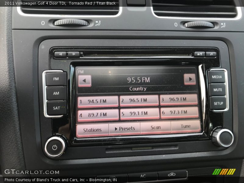 Tornado Red / Titan Black 2011 Volkswagen Golf 4 Door TDI