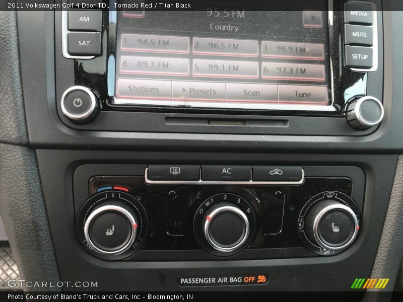 Tornado Red / Titan Black 2011 Volkswagen Golf 4 Door TDI