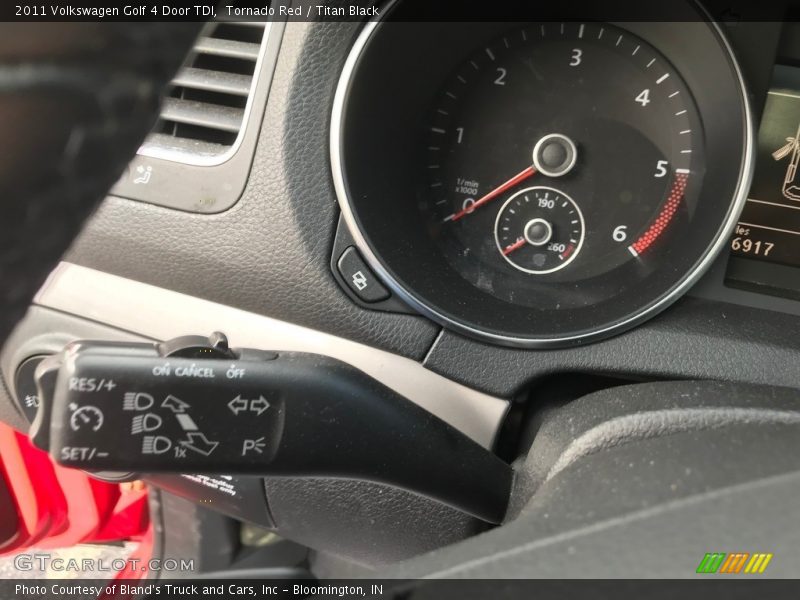 Tornado Red / Titan Black 2011 Volkswagen Golf 4 Door TDI