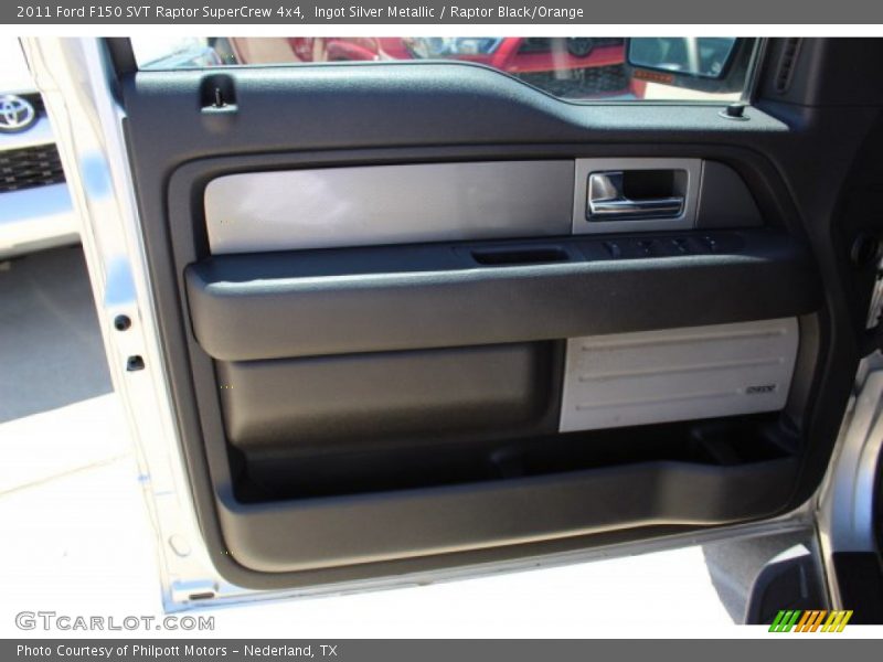 Ingot Silver Metallic / Raptor Black/Orange 2011 Ford F150 SVT Raptor SuperCrew 4x4
